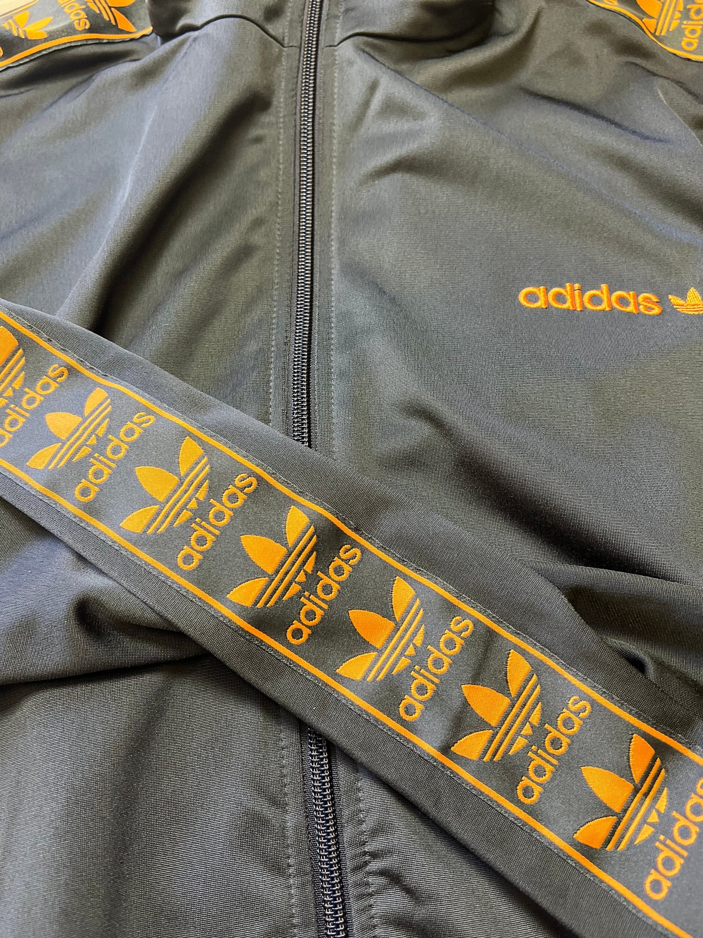 Rare Vintage Adidas Logo Track Jacket L