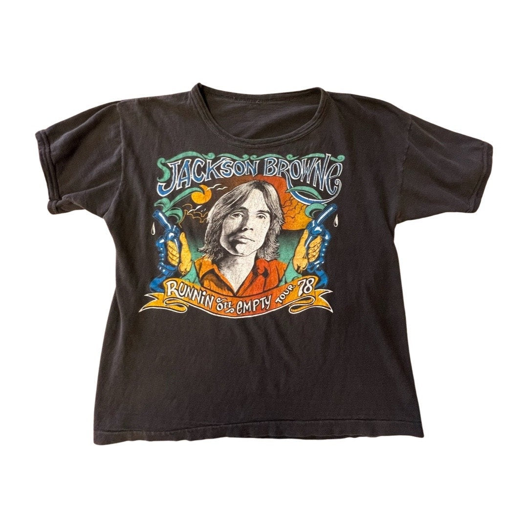 Rare Vintage Jackson Browne Runnin On Empty Tour ‘78 T-Shirt