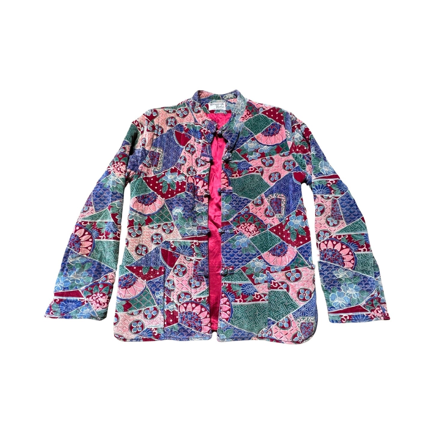Rare Vintage Marguerite Rubel Quilted Velvet Jacket