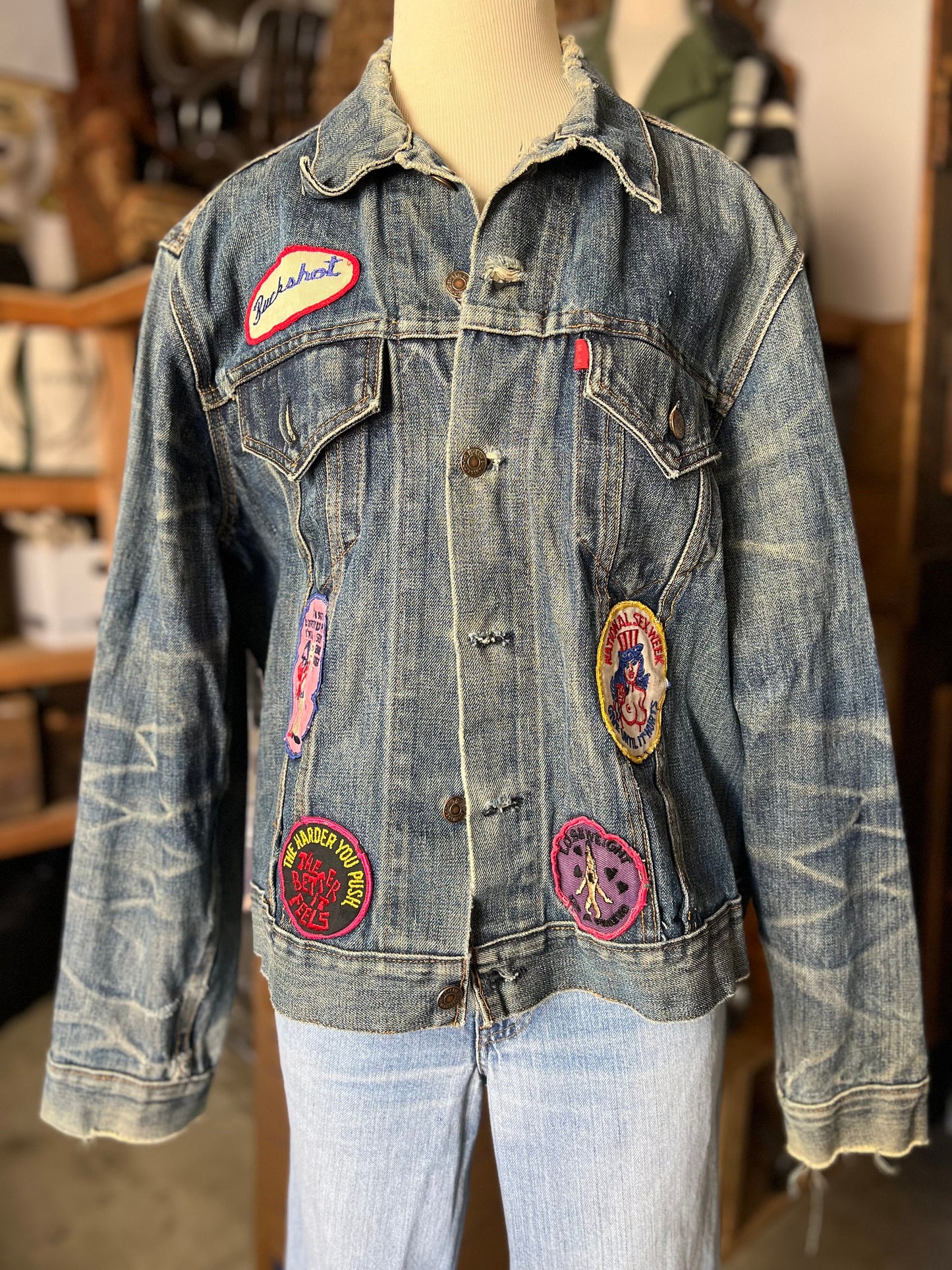 Vintage Rare 60’s/70's Levi’s Patched Jacket