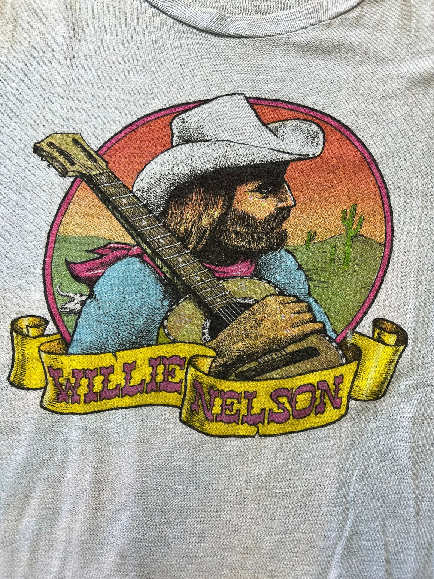 Rare Vintage Willie Nelson Single Stitch T-Shirt XL