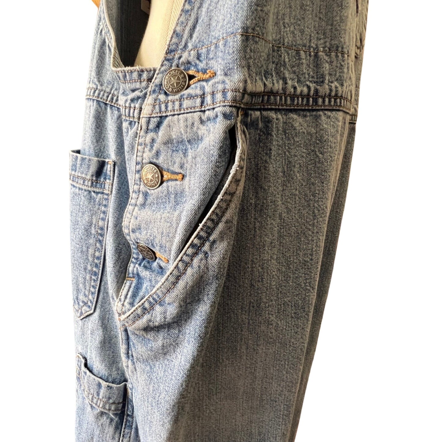 Vintage 80’s Cherokee Denim Overalls XL