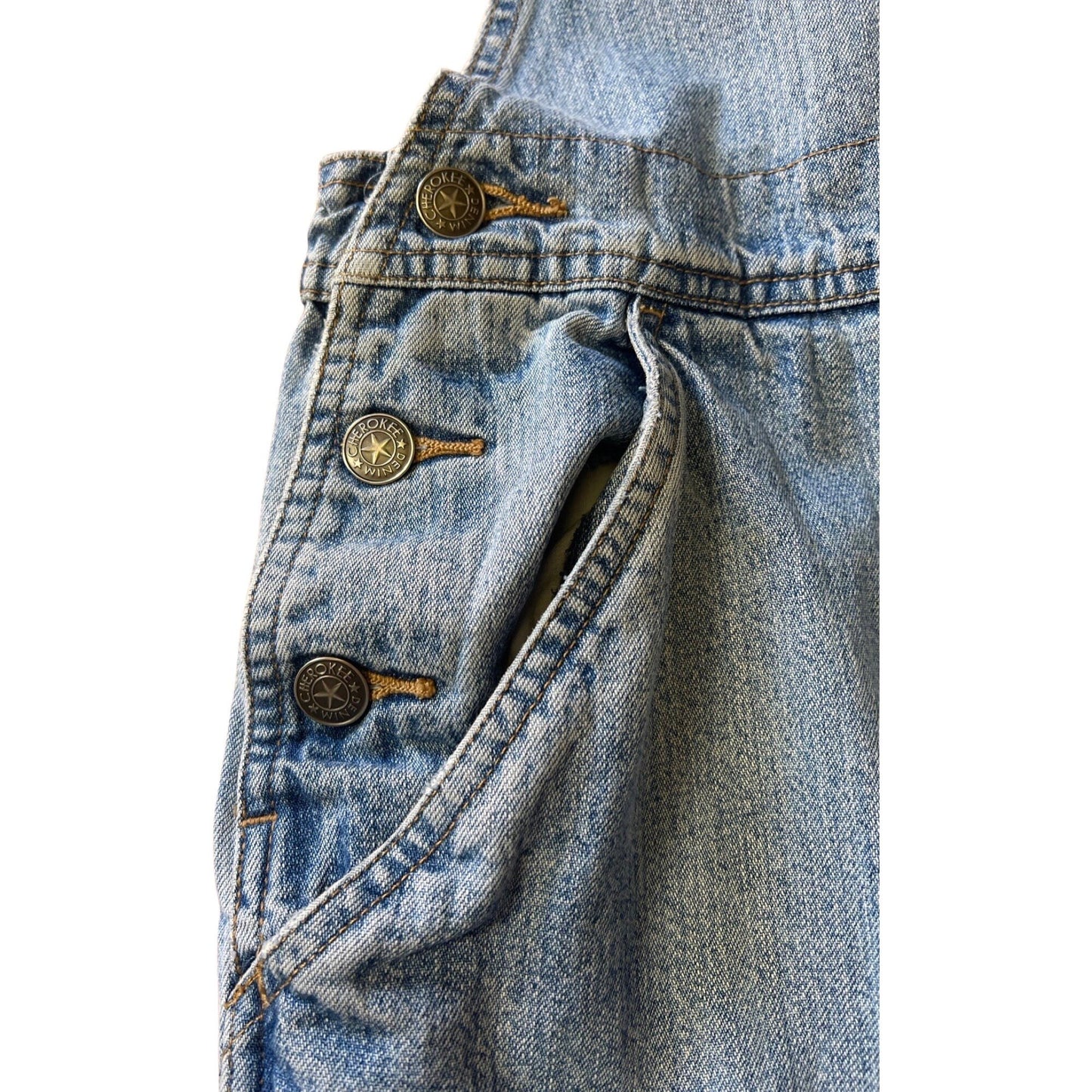 Vintage 80’s Cherokee Denim Overalls XL