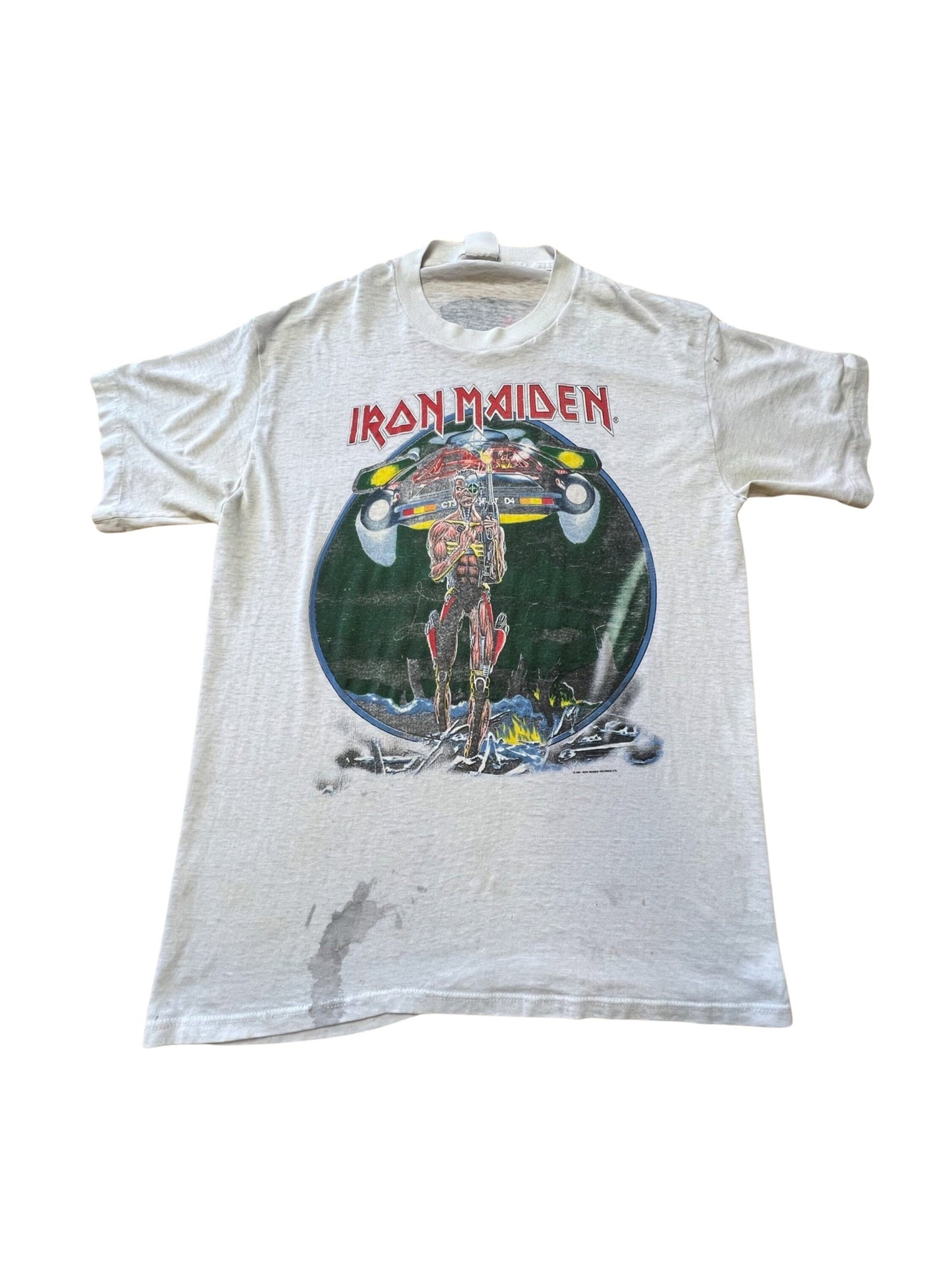 Vintage Iron Maiden Somewhere On Tour ‘87 Shirt