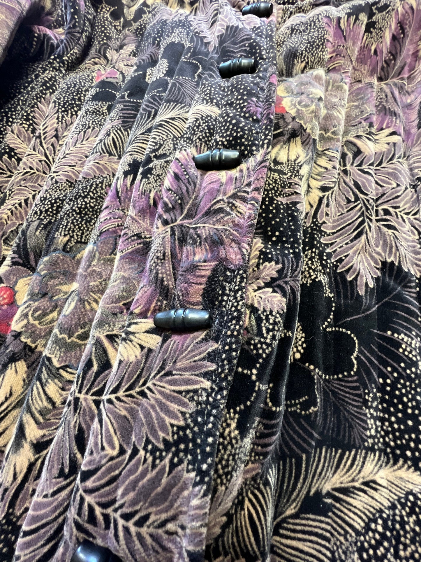 Vintage 80’s Quilted Floral Velvet Jacket