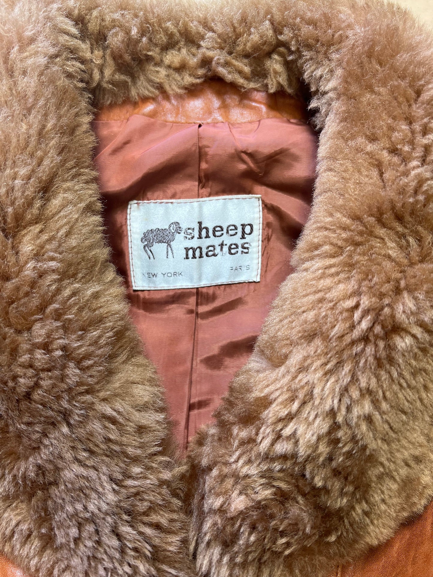 Vintage Sheep Mates Leather & Shearling Jacket