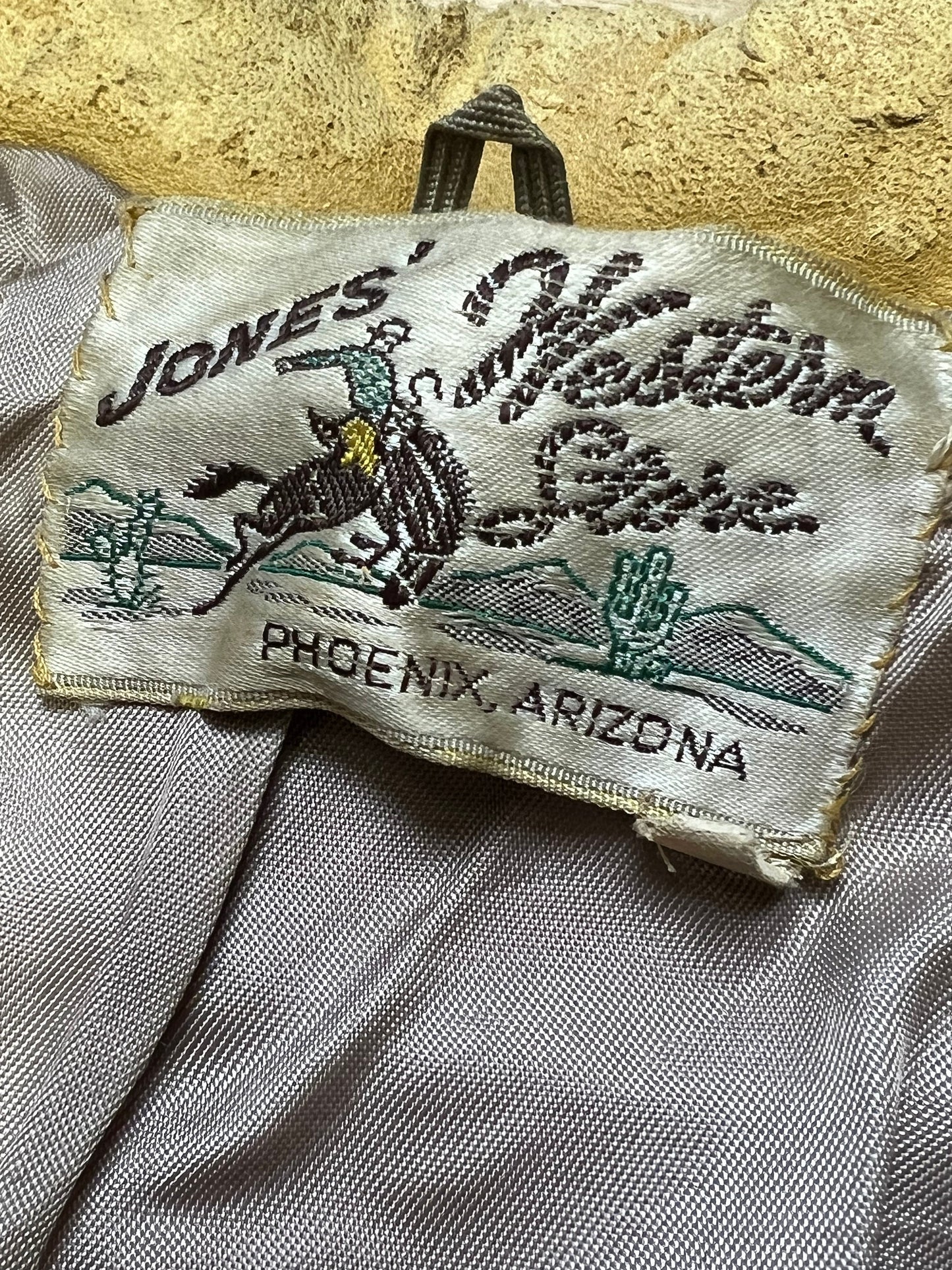 Vintage Western Silver Concho Fringe Leather Jacket Bohemian Phoenix Arizona