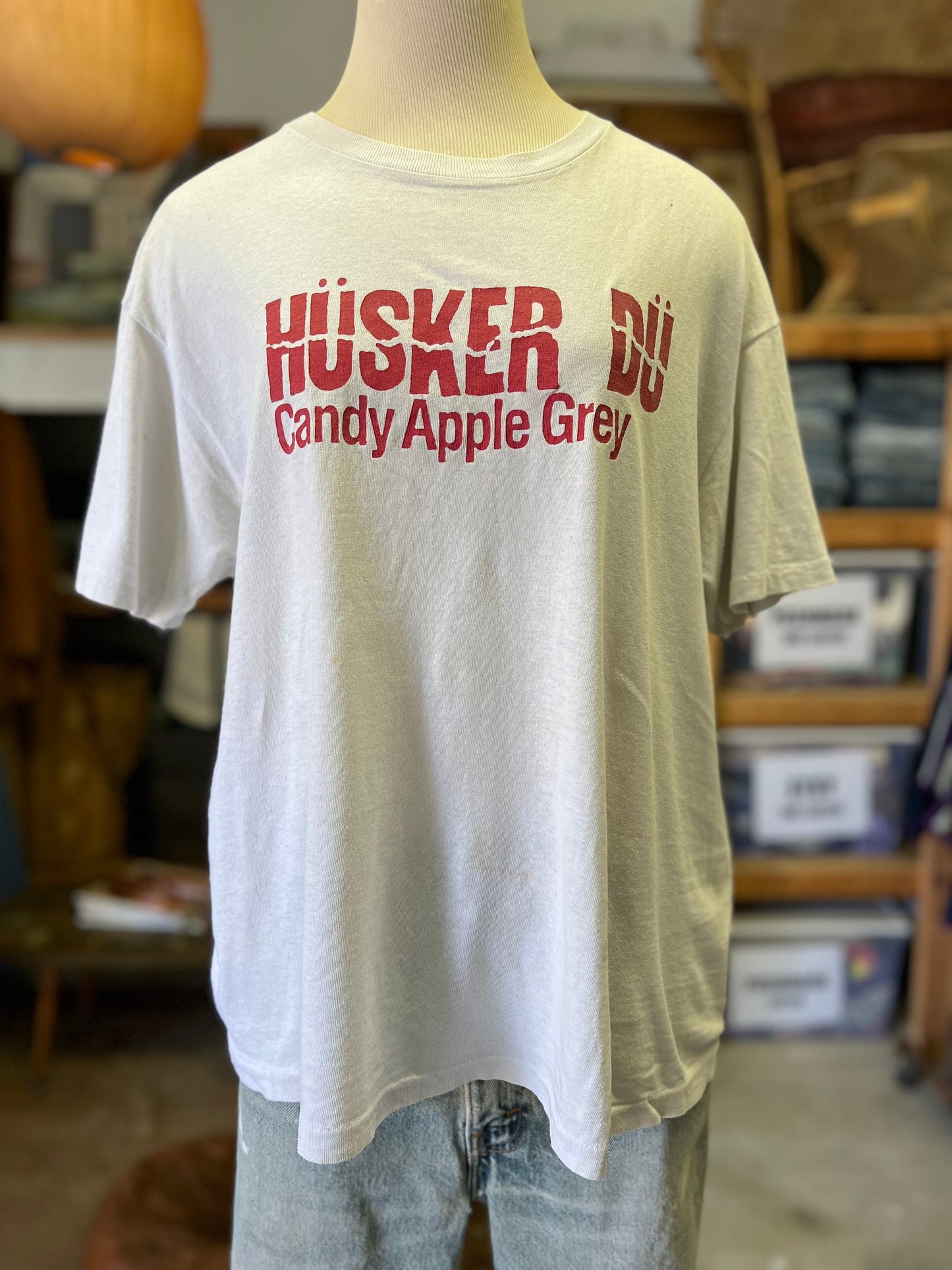 Vintage Hüsker Dü Candy Apple Grey 1986 Original Single Stitch T-Shirt XL