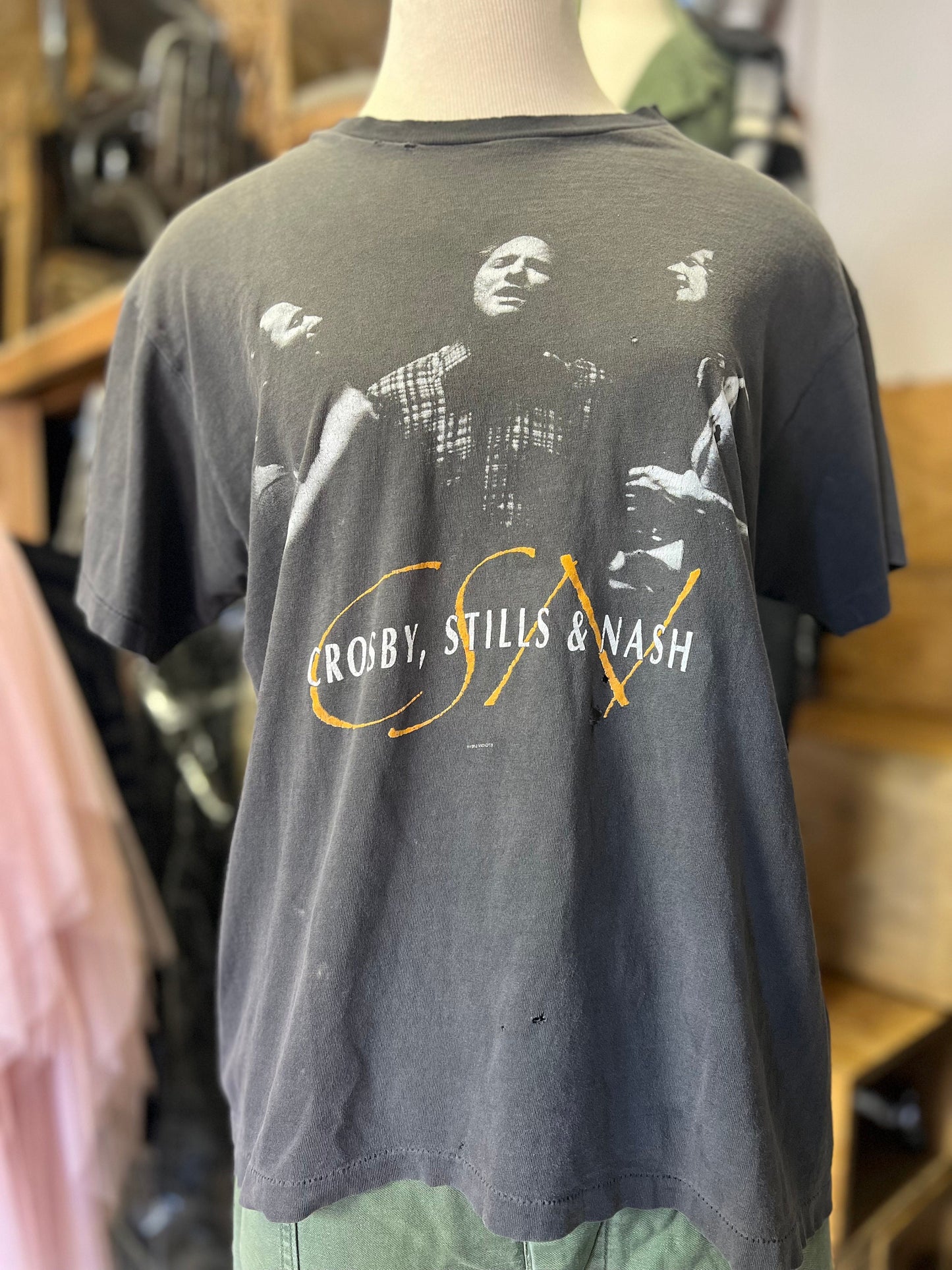 Vintage CSN Crosby Stills and Nash T Shirt L