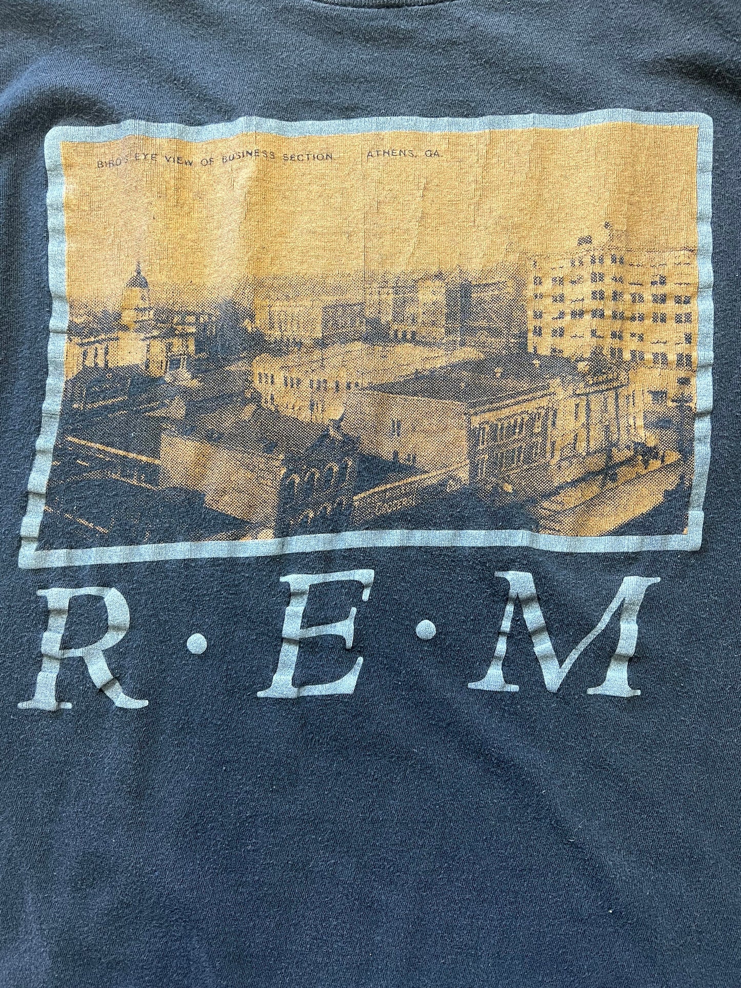 Vintage REM Birds Eye View T-Shirt 1986 XL