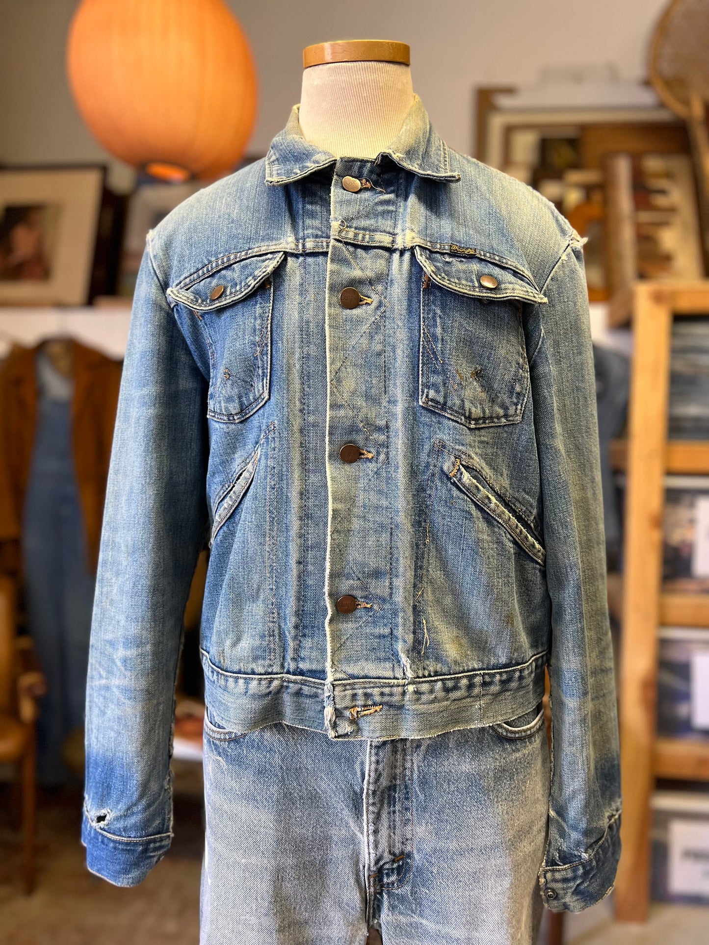 Vintage United Grass Pickers Union Local 13 Wrangler Denim Jacket