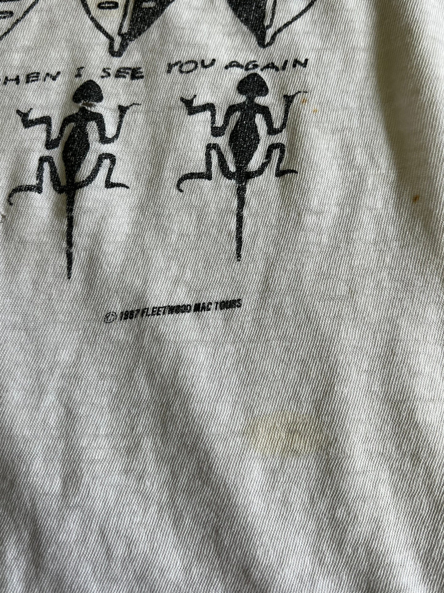 Vintage 1987 Fleetwood Mac Tango In The Night Song List Single Stitch T-Shirt XL