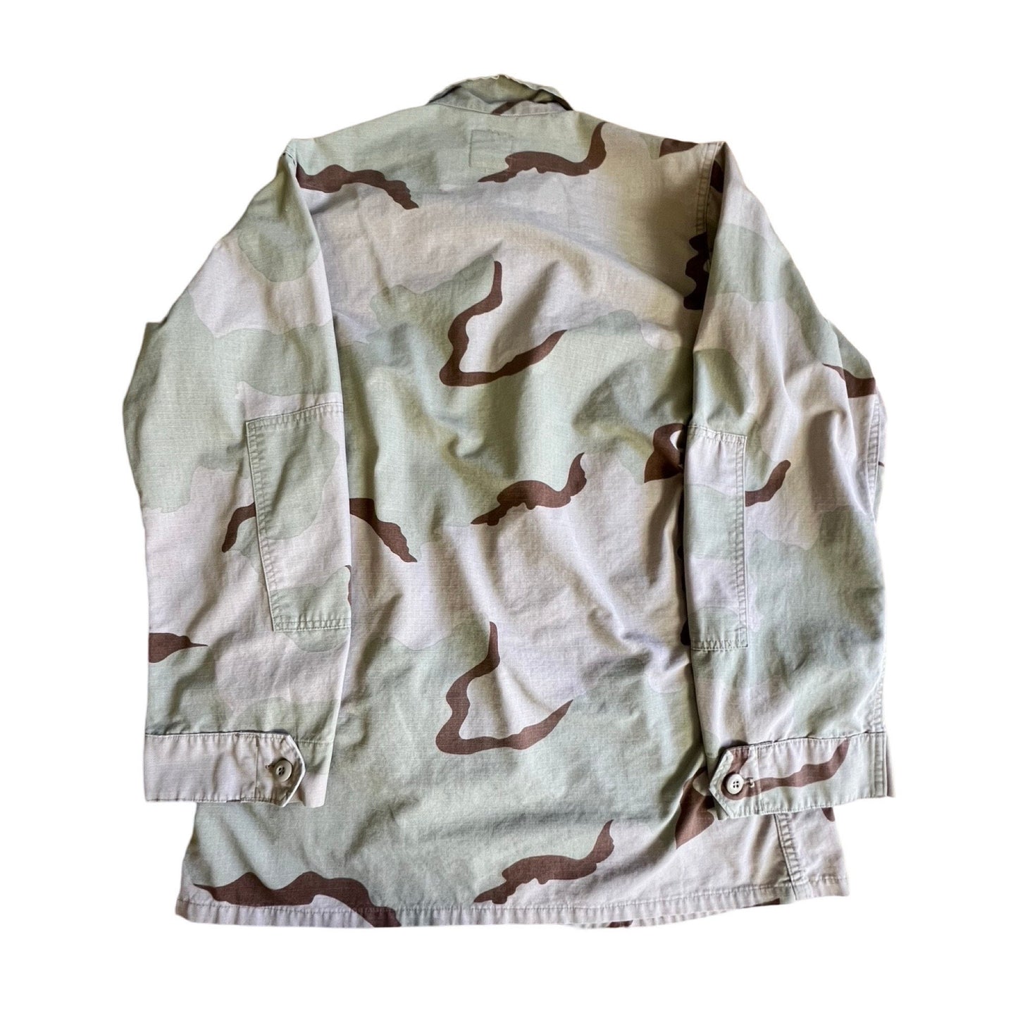 Vintage Faded Desert Camoflauge Button Front Jacket Med x XLong