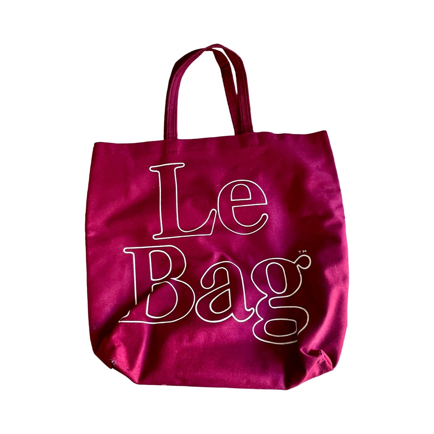 Vintage 80’s Iconic Le Bag Canvas Tote Burgundy