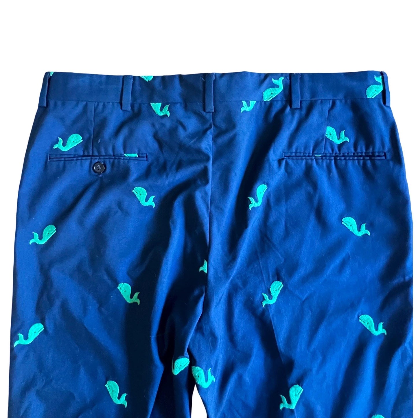 Vintage 80’s Embroidered Whale Golf Pants Size 38