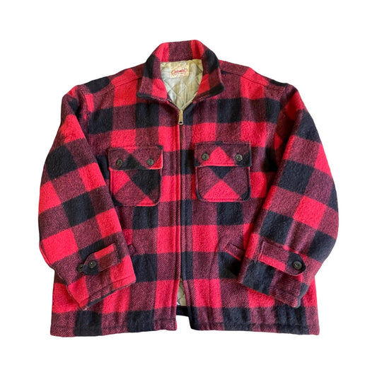 Vintage Big Mike Buffalo Plaid Quilted Lined Workwear Jacket
