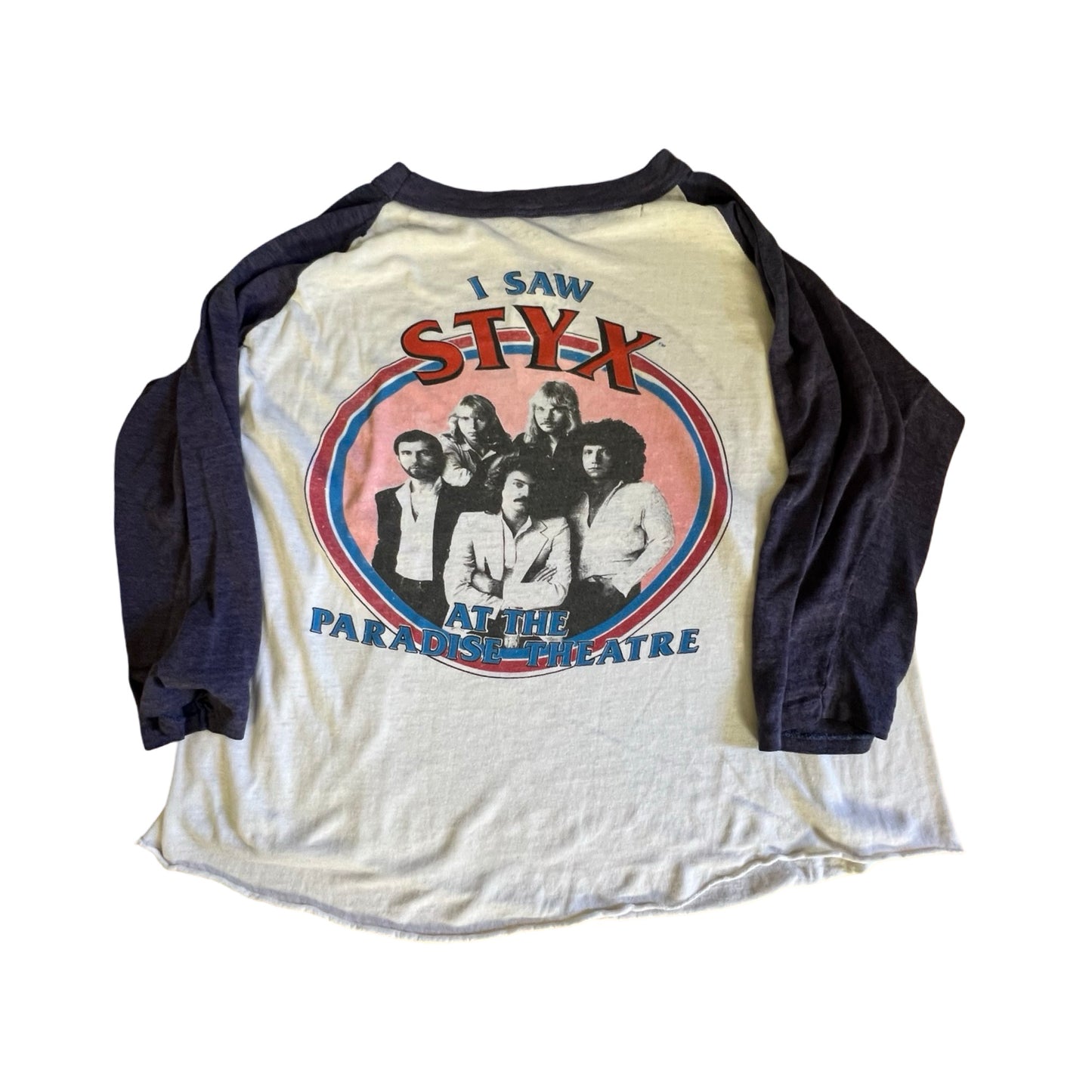 Vintage Styx 1981 Paradise Theater Single Stitch Raglan T-Shirt