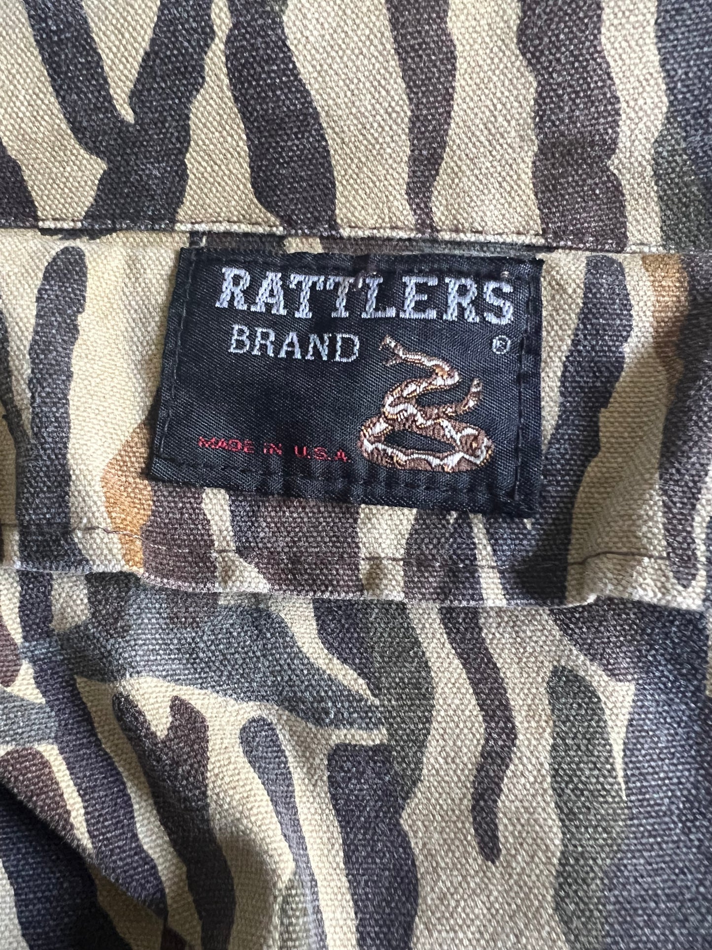Vintage Rare 80’s Rattlers Brand Ducks Unlimited Distressed Cargo Pants XL