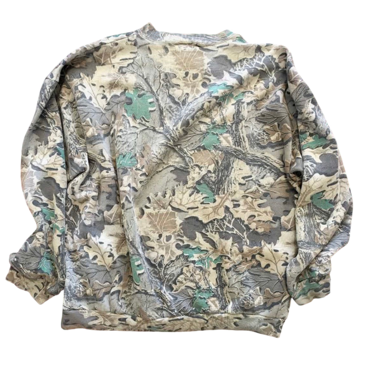 Vintage Oversized Distressed Camo Sweatshirt w/ MV Logo XXL #8