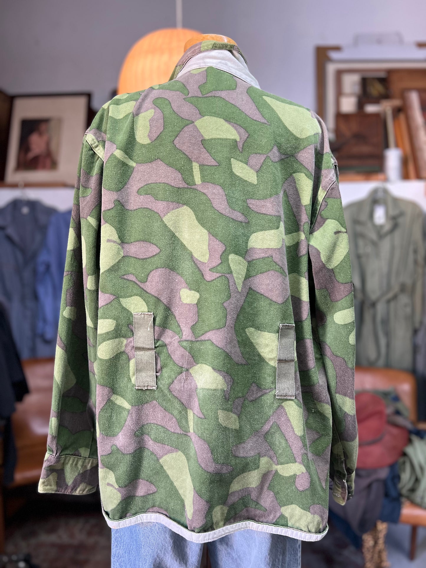 Vintage 1960’s Finnish Army Reversible Camo Field Jacket XL