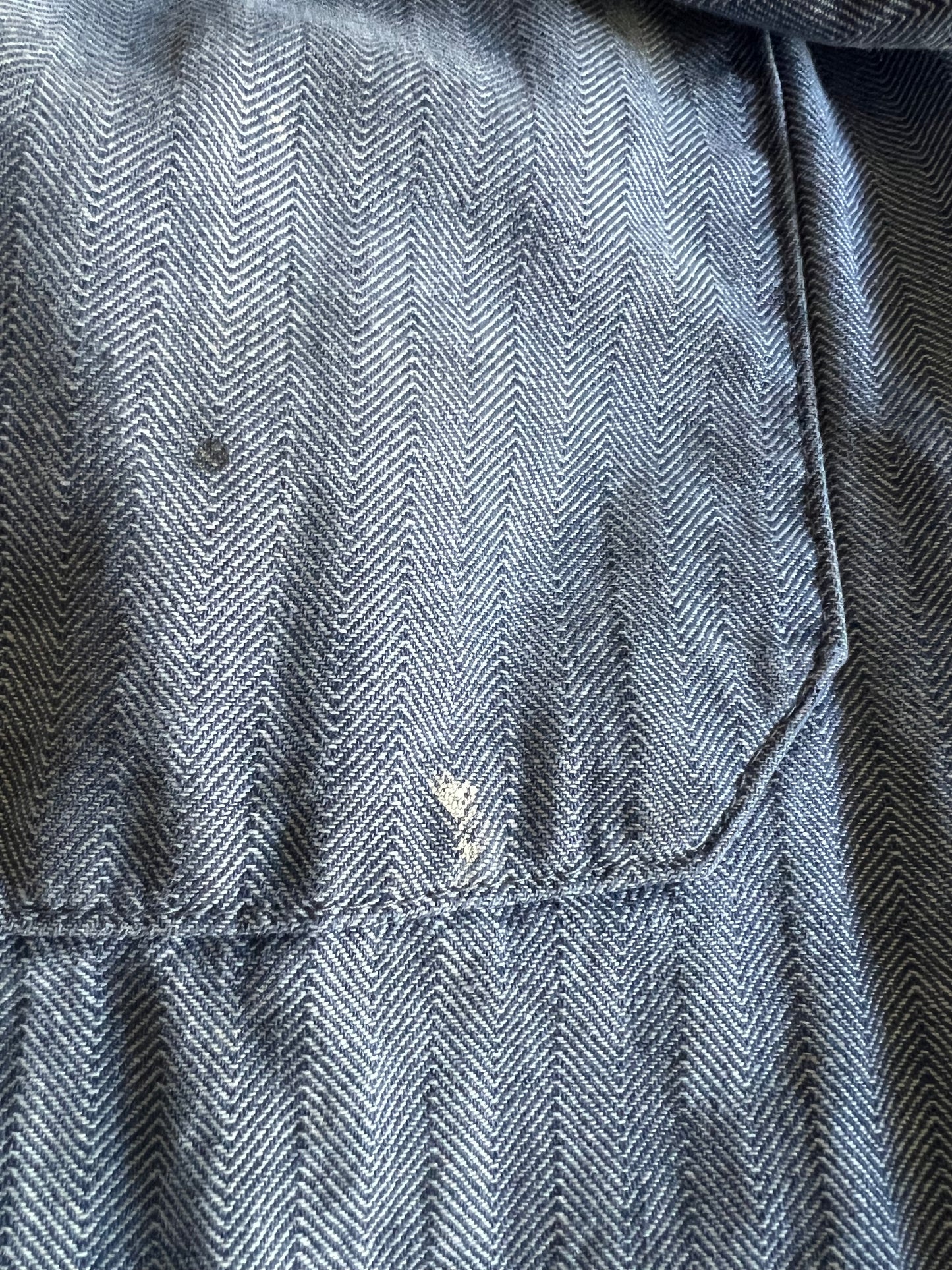 Vintage Dickies Herringbone Twill Distressed Denim Jumpsuit M 42R