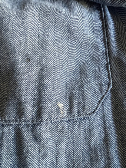 Vintage Dickies Herringbone Twill Distressed Denim Jumpsuit M 42R