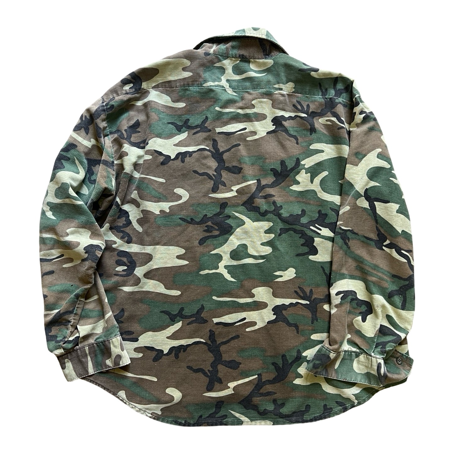Vintage Worn To Perfection Five Brothers Camouflage Shirt XXL