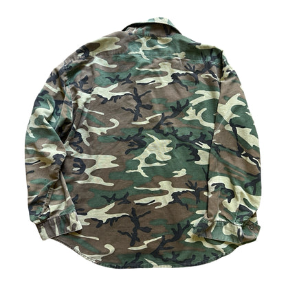 Vintage Worn To Perfection Five Brothers Camouflage Shirt XXL