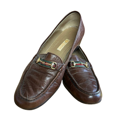 Rare Vintage 1970’s Gucci Oxblood Horse Bit Loafers