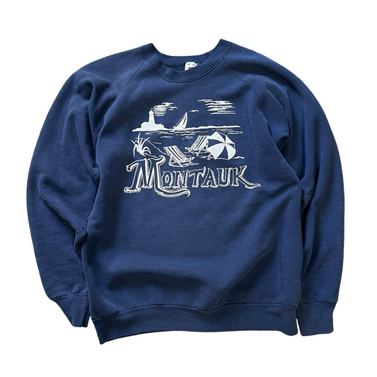 Rare Vintage 1980’s Montauk Raglan Sweatshirt XL