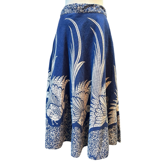 Vintage 70’s Bird Of Paradise Skirt L/XL