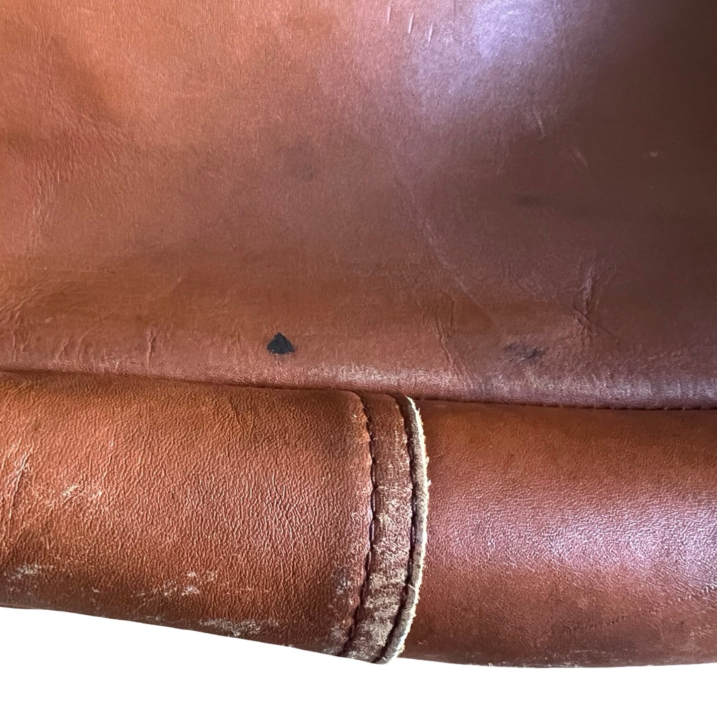 RARE Vintage LL Bean 1980’s Distressed Leather Tote XL