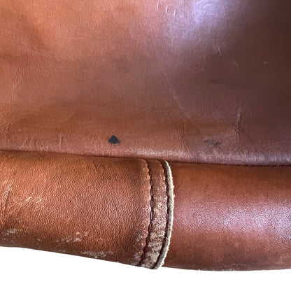 RARE Vintage LL Bean 1980’s Distressed Leather Tote XL