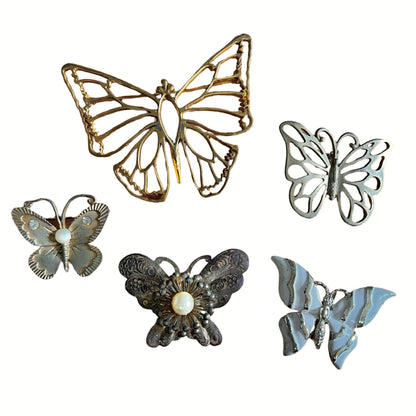 Vintage Butterfly Brooches, Assorted Lot