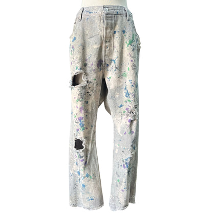 Vintage Heavily Distressed Paint Splatter Levi’s 501