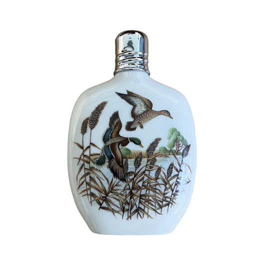Vintage Porcelain Mallard Duck Flask