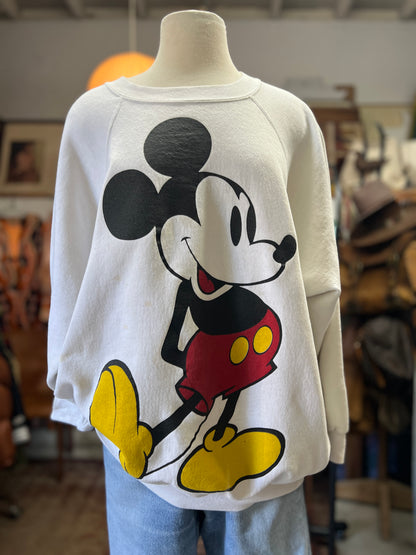 Rare Vintage 1980’s Mickey Mouse Oversized Raglan Sweatshirt 4XL