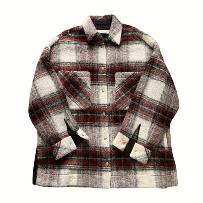 Iro Minksy Oversized Wool Plaid Jacket Size 40 (XL)