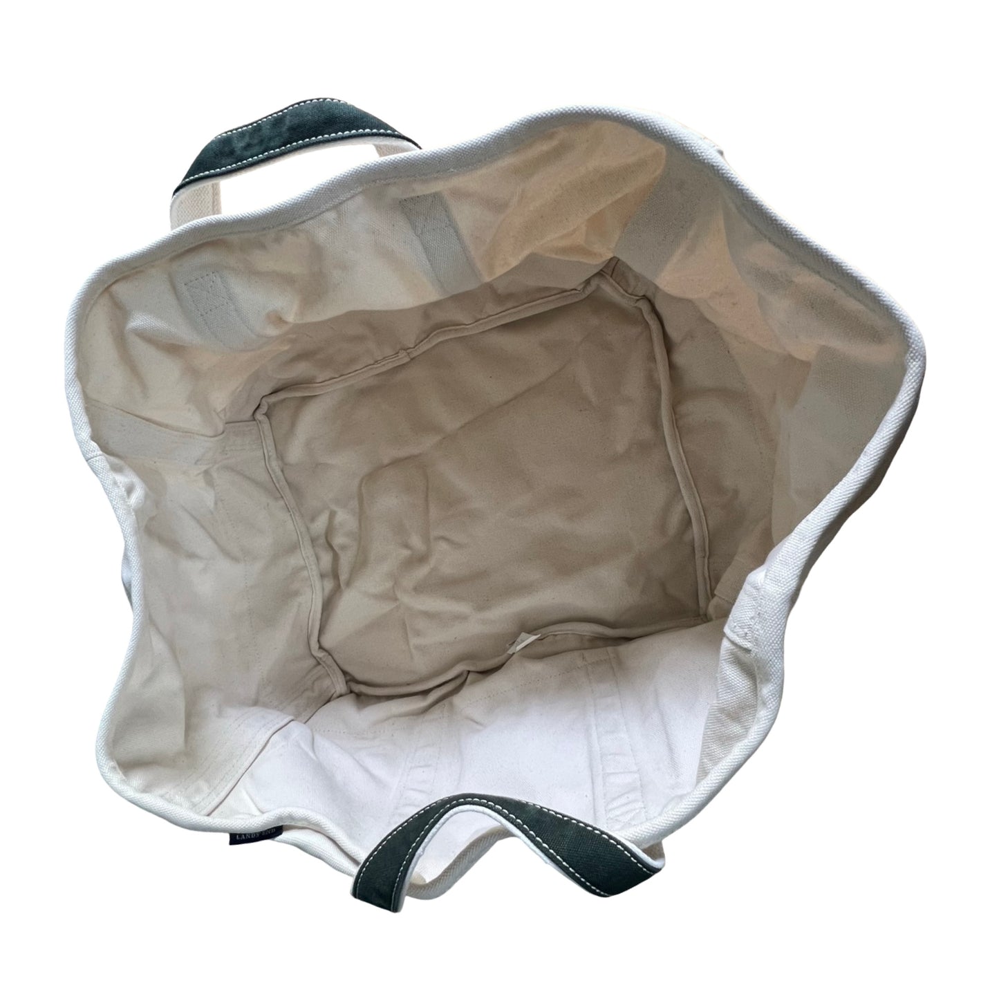 Vintage 90’s Rare Lands End Rectangular Canvas Tote XL