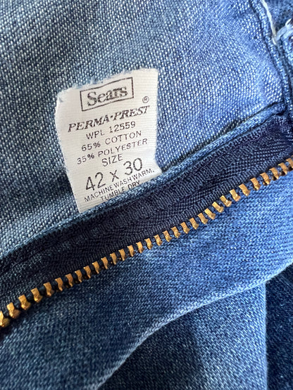 Vintage 1970’s Sears Perma-Prest Oversized Carpenter Work Jeans