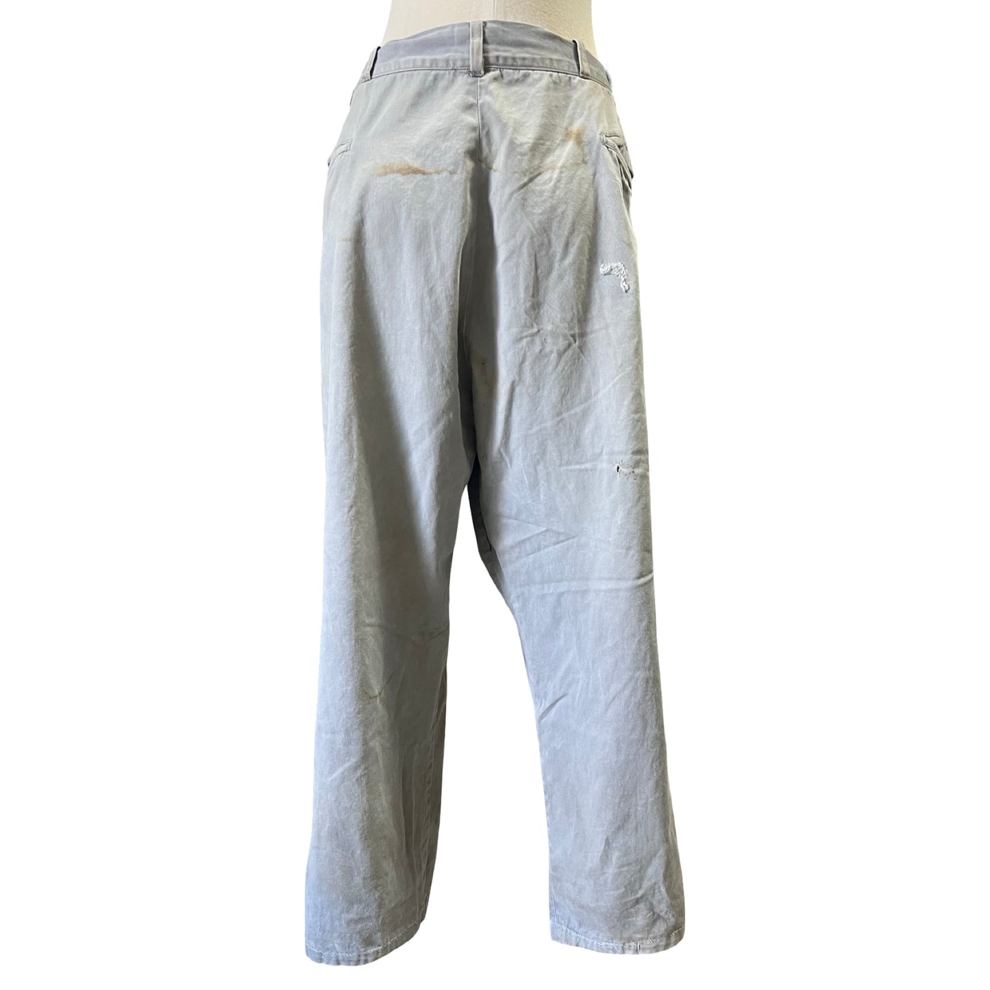 Vintage 1950’s Distressed Sail Cloth Chore Pants Original Repairs XL