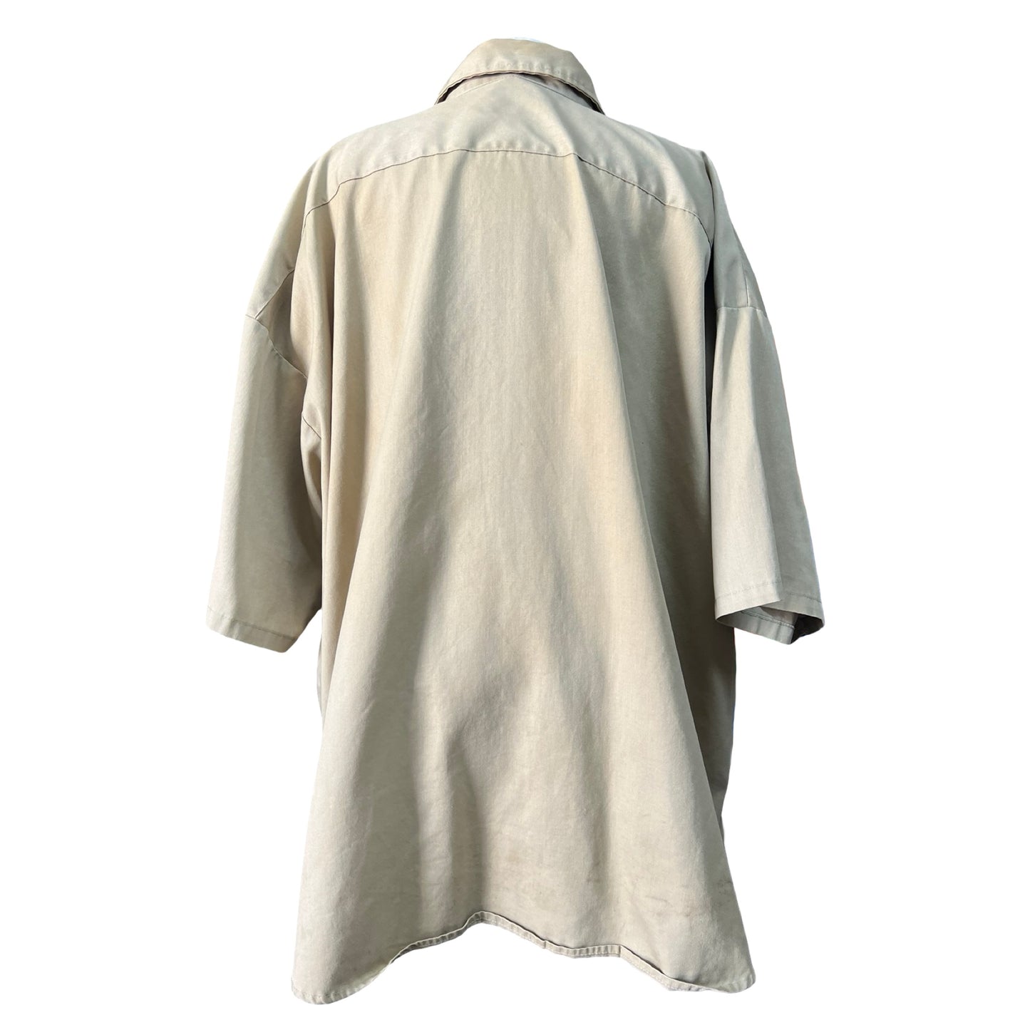 Vintage 1950’s Key Oversized Distressed Khaki Work Shirt 4XL