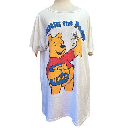 Vintage 80’s Single Stitch Oversized Distressed Winnie The Pooh Sleep Shirt XL/XXL