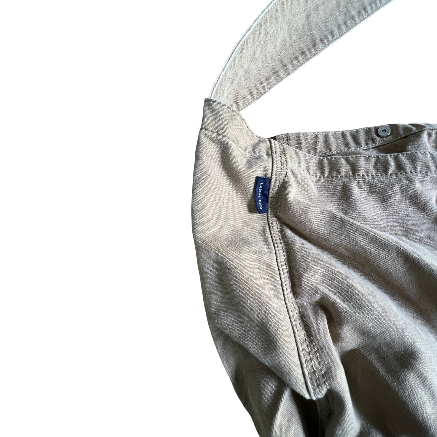 Rare Vintage 90’s Lands End Canvas Newspaper Bag XL