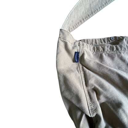 Rare Vintage 90’s Lands End Canvas Newspaper Bag XL