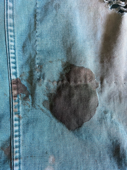 Vintage 1950’s Big Mac Sanforized Heavily Distressed w/ Original Repairs Work Pants