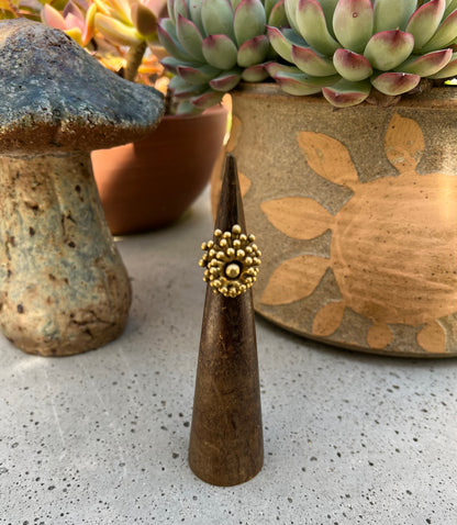 Vintage 60’s Modernist Brass Ring Pal Kepenyes Era 6.5