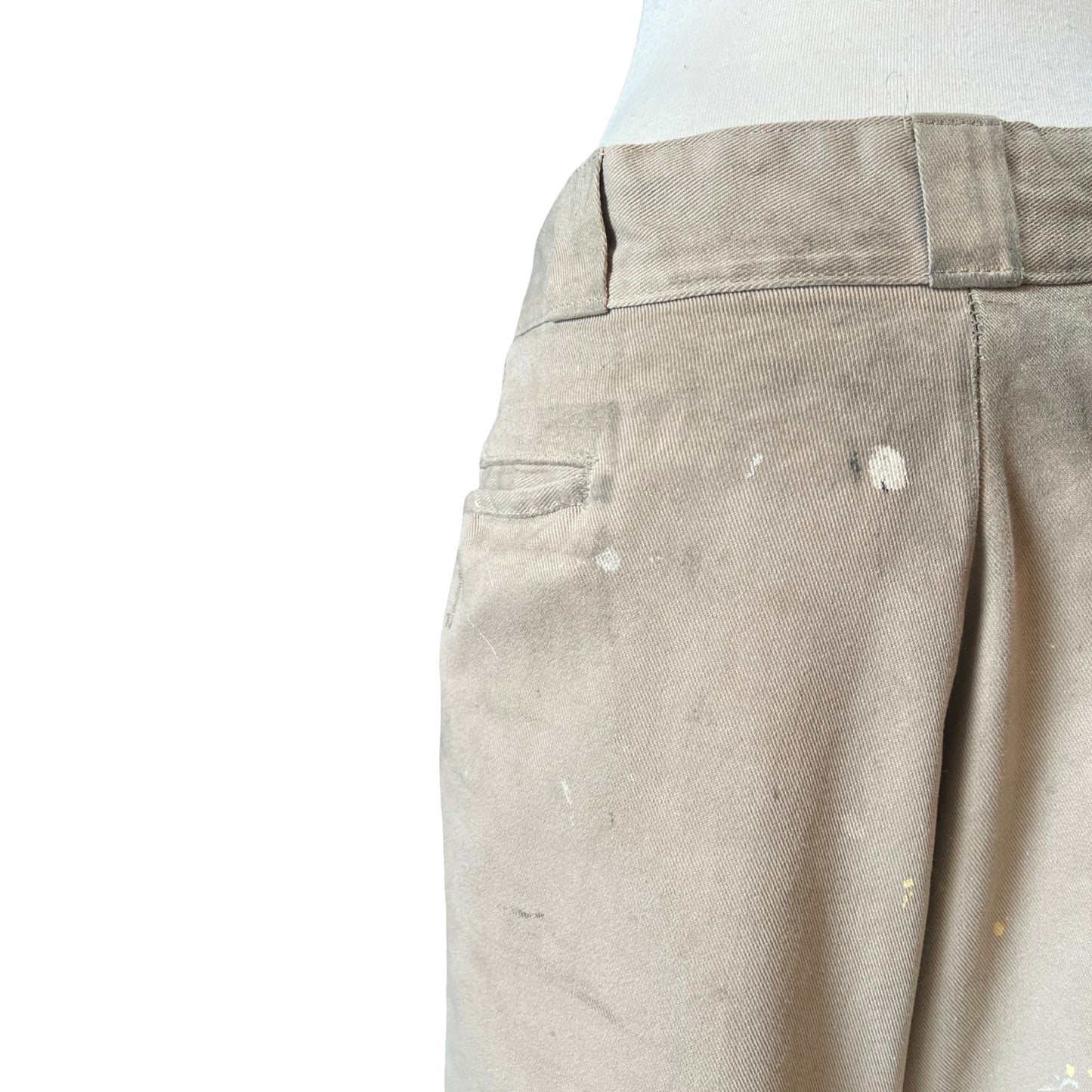 Vintage Distressed Paint Splattered Dickies Chinos XXL