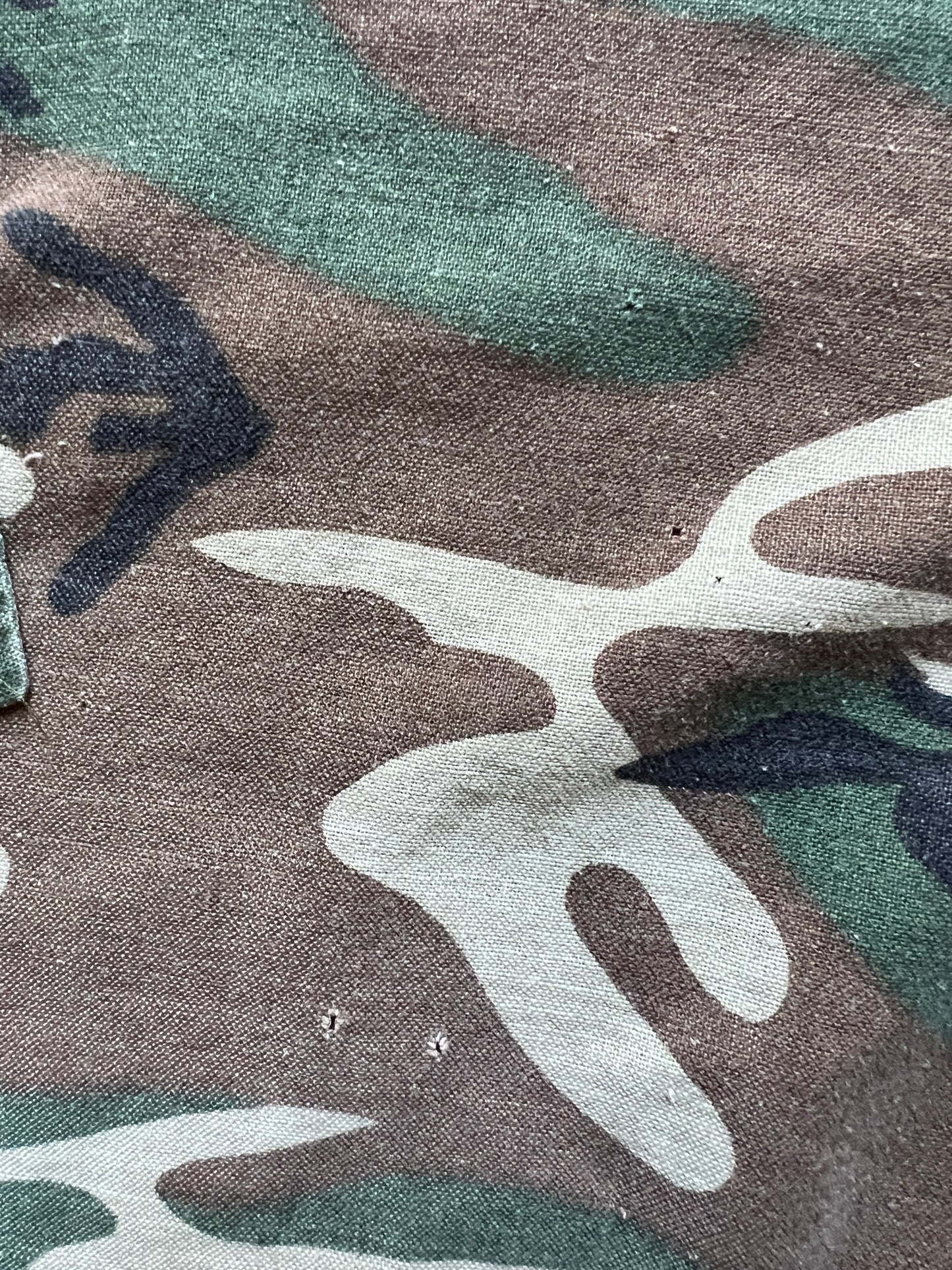 Vintage Worn To Perfection Five Brothers Camouflage Shirt XXL