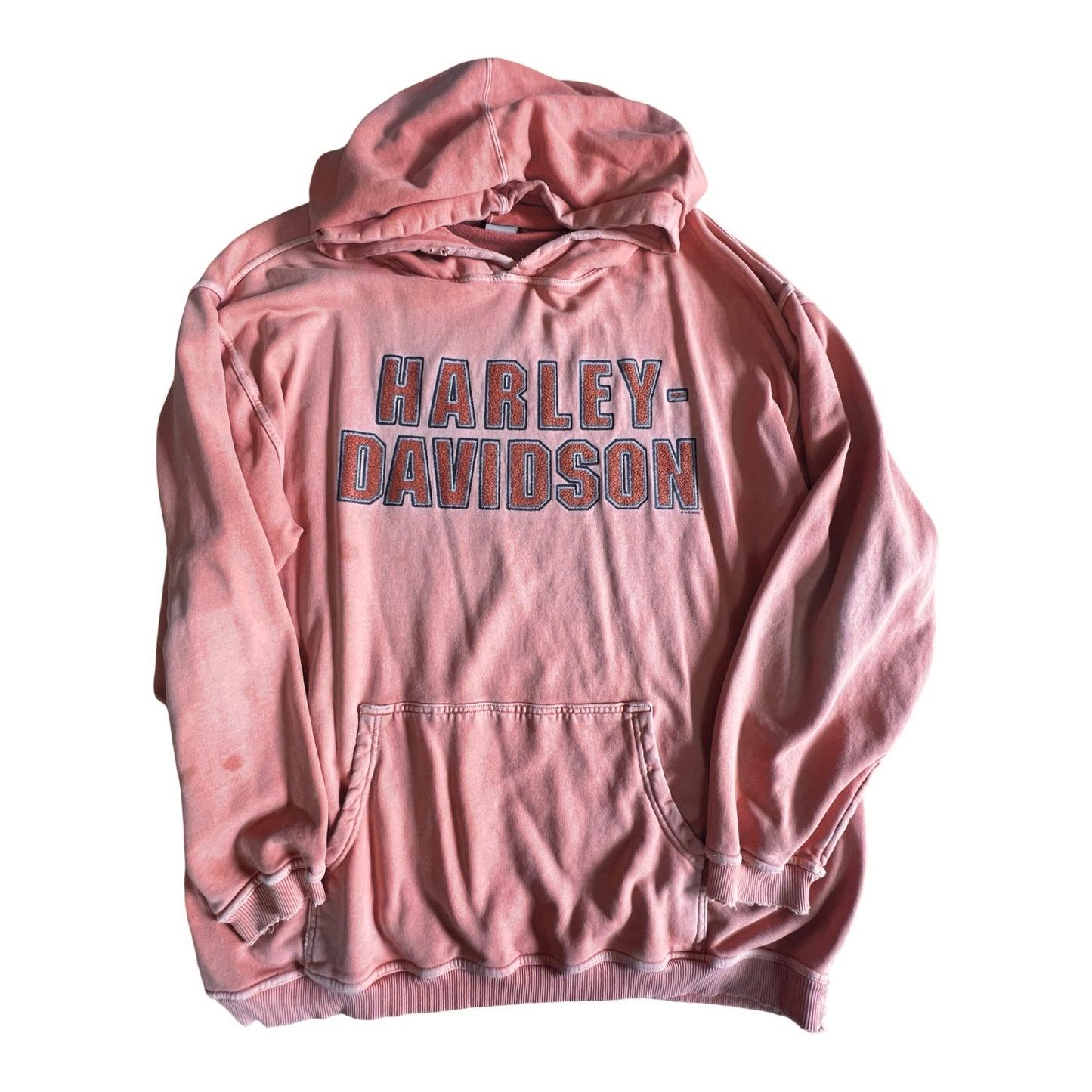 Vintage Sun Faded Harley Davidson Hoodie 2XL